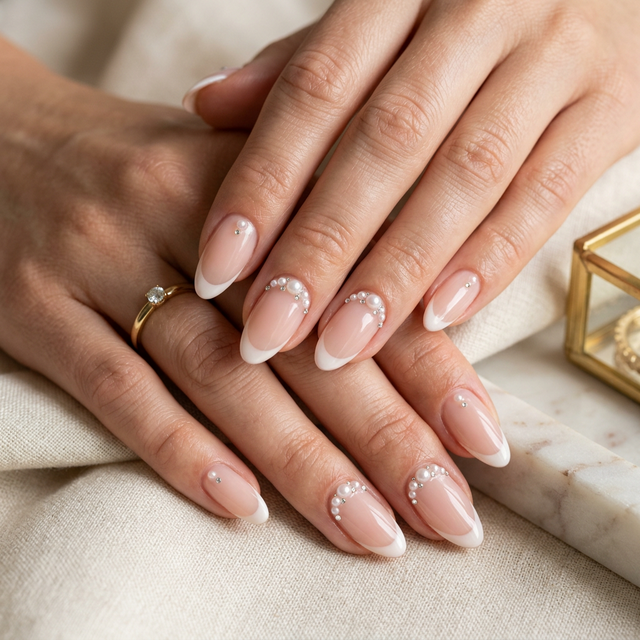 Elegant Pearl Nail Art